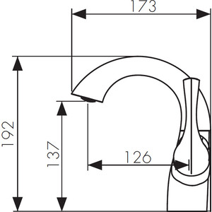 Смеситель для раковины Kaiser Comba бронза Bronze (48011-1)