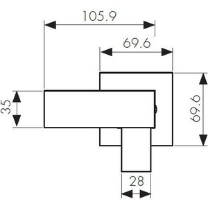 Смеситель для душа Kaiser Sonat с гигиенической лейкой, встраиваемый (34777)