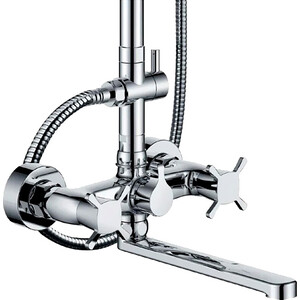 Душевая система Kaiser Cuatro со смесителем, хром (58182)