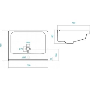 Раковина мебельная Акватон Santek Миранда 60 (1WH302421)