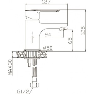 Смеситель для раковины Elghansa Emerald хром (1692010)
