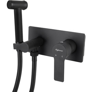 Смеситель для душа Elghansa Berkshire с гигиеническим душем, черный (15Q0943-Black (Set-84))