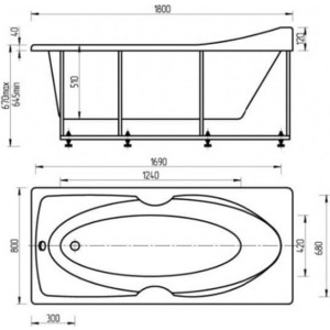 Боковая панель Aquatek Европа 80 универсальная (EKR-B0000004)