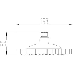 Верхний душ Milacio черная бронза (MC.002.BBR)