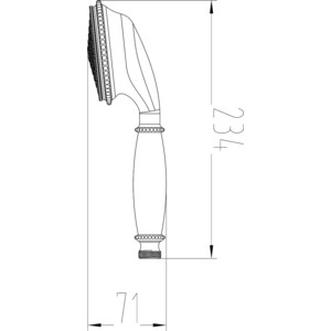 Ручной душ Milacio черная бронза (MC.005.BBR)