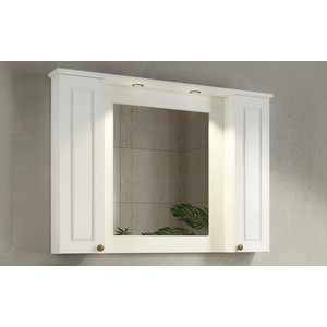 Зеркало-шкаф Comforty Палермо 114 белый глянец (00004142365)