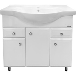 Мебель для ванной Comforty Сочи 86 белый глянец