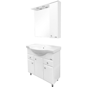 Мебель для ванной Comforty Сочи 86 белый глянец