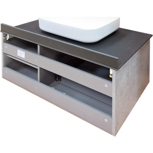 Тумба с раковиной и столешницей Comforty Эдинбург 90 бетон светлый, правая (00004147997)