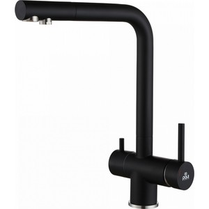 Смеситель для кухни Paulmark Skalen с подключением фильтра, антрацит (Sk213020-401)