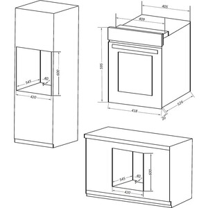 Электрический духовой шкаф MAUNFELD EOEM516B
