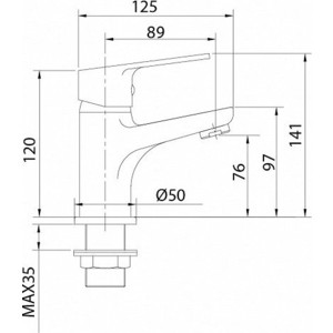 Смеситель для раковины Milardo Helic хром (HELSB00M01)