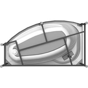 Акриловая ванна Radomir Vannesa София 170х100 правая, с каркасом и панелью (2-01-0-2-1-223, 2-21-0-2-0-223)