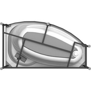 Акриловая ванна Radomir Vannesa София 170х100 левая, с каркасом (2-01-0-1-1-223)