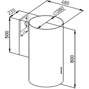 Вытяжка MAUNFELD Lee Side (C) 39 INOX