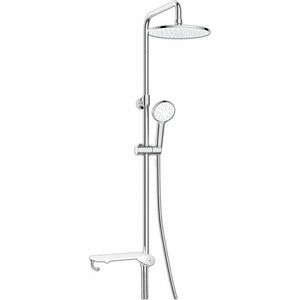 Душевой гарнитур Lemark с верхним душем, хром (LM8810C)