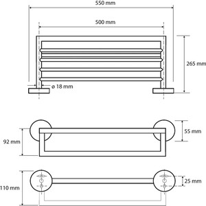 Полотенцедержатель Bemeta Dark (104219070)