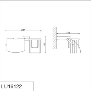 Держатель освежителя воздуха Rush Luson хром (LU16122)