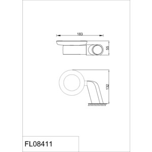 Мыльница Rush Flores керамическая, хром (FL08411)