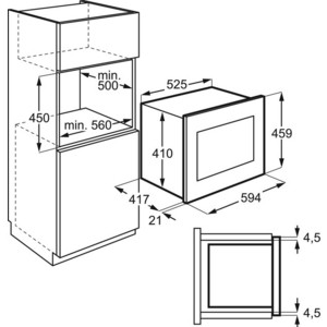 Встраиваемая микроволновая печь Electrolux KMFE264TEW