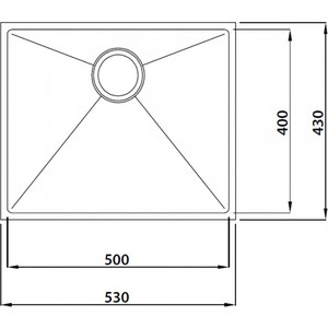 Кухонная мойка Kaiser KSM-5343 нержавеющая сталь (KSM-5343)