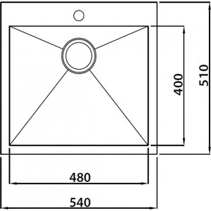 Кухонная мойка и смеситель Kaiser KSM-5451 нержавеющая сталь (KSM-5451, LM3070C)