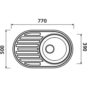 Кухонная мойка Kaiser KSS-7750R правая, нержавеющая сталь (KSS-7750R)