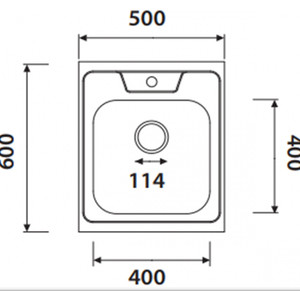 Кухонная мойка Kaiser KSS-6050 нержавеющая сталь (KSS-6050)