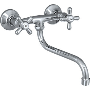 Смеситель для кухни Славен Прораб хром (СЛ-ДВ-О24)