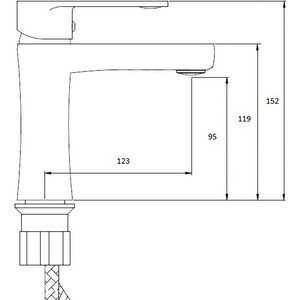 Смеситель для раковины Славен Коттедж хром (СЛ-ОД-Ф10)