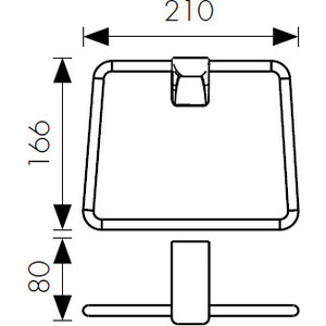 Полотенцедержатель Kaiser Glory хром (KH-1501)
