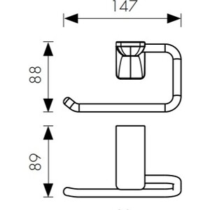 Держатель туалетной бумаги Kaiser Glory хром (KH-1511)