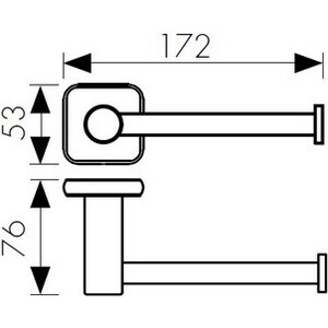 Держатель туалетной бумаги Kaiser Vera хром (KH-1720)