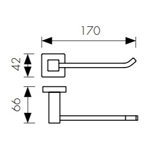Держатель туалетной бумаги Kaiser Canon хром (KH-2320)