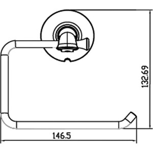 Держатель туалетной бумаги Kaiser Bronze II бронза (KH-4000)