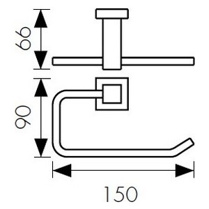 Держатель туалетной бумаги Kaiser Canon бронза (KH-4311)