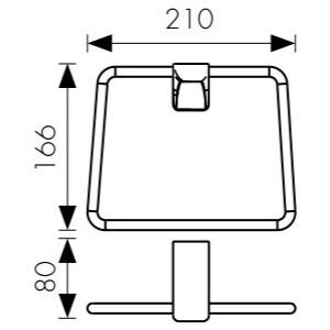 Полотенцедержатель Kaiser Glory бронза (KH-4501)