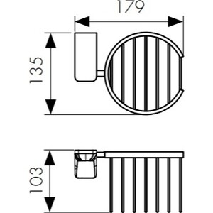 Держатель освежителя воздуха Kaiser Glory настенный, бронза (KH-4512)