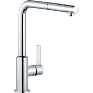 Смеситель для кухни Kludi L-ine с выдвижным изливом, хром (408510575)