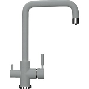 Смеситель для кухни Ulgran U-019 для подключения фильтра, графит (U-019-342)