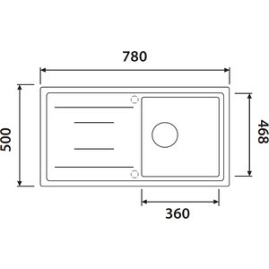 Кухонная мойка Kaiser Granit KGM-7850 Jasmine жасмин (KGM-7850-J)