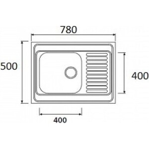 Кухонная мойка Kaiser Classic KSS-7850L левая, нержавеющая сталь (KSS-7850L)