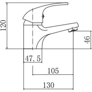 Смеситель для раковины Fashun хром (A1003)