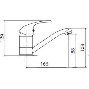 Смеситель для кухни Fashun хром (A4503)