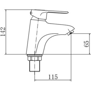 Смеситель для раковины Fashun хром (A1004)