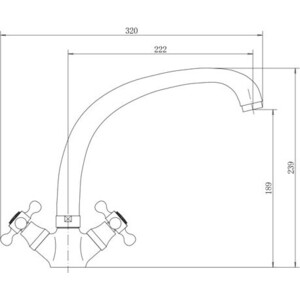 Смеситель для кухни Fashun хром (A4219)