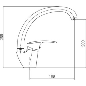 Смеситель для кухни Fashun хром (A4121)