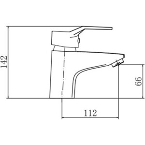 Смеситель для раковины Fashun хром (A1063)