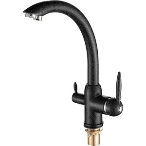 Смеситель для кухни Fashun черный (A4399-7)