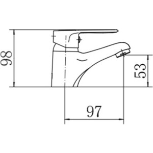 Смеситель для раковины Fashun хром (A1037)